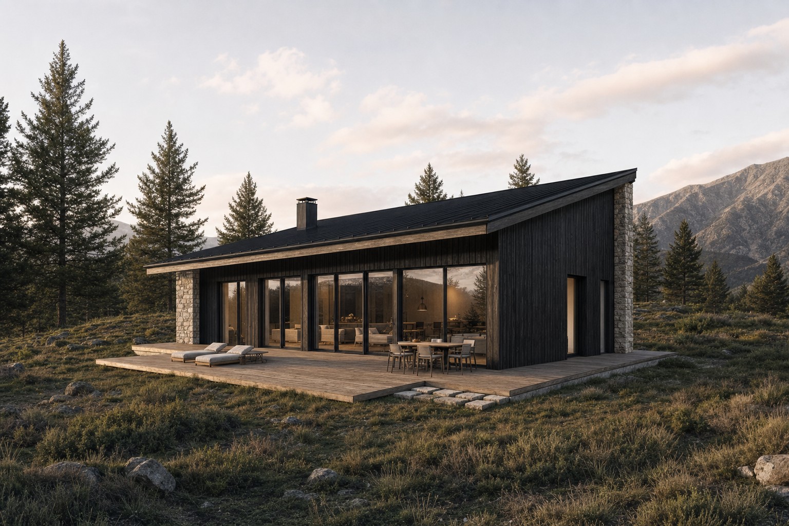 nïu eik — Visualització arquitectònica · Cases de fusta · Immobiliari